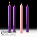 1 1/2" X 16" Church Advent Stearine Candle (3 Purple, 1 Rose)