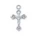 1/2" Sterling Silver Crucifix in 16" Chain