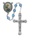 St. CecIlia Rosary with 6mm Blue Beads