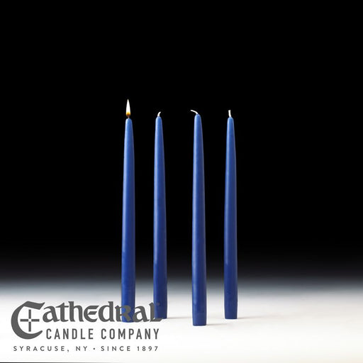 12" Tapers Advent Candle Set (4 Blue)