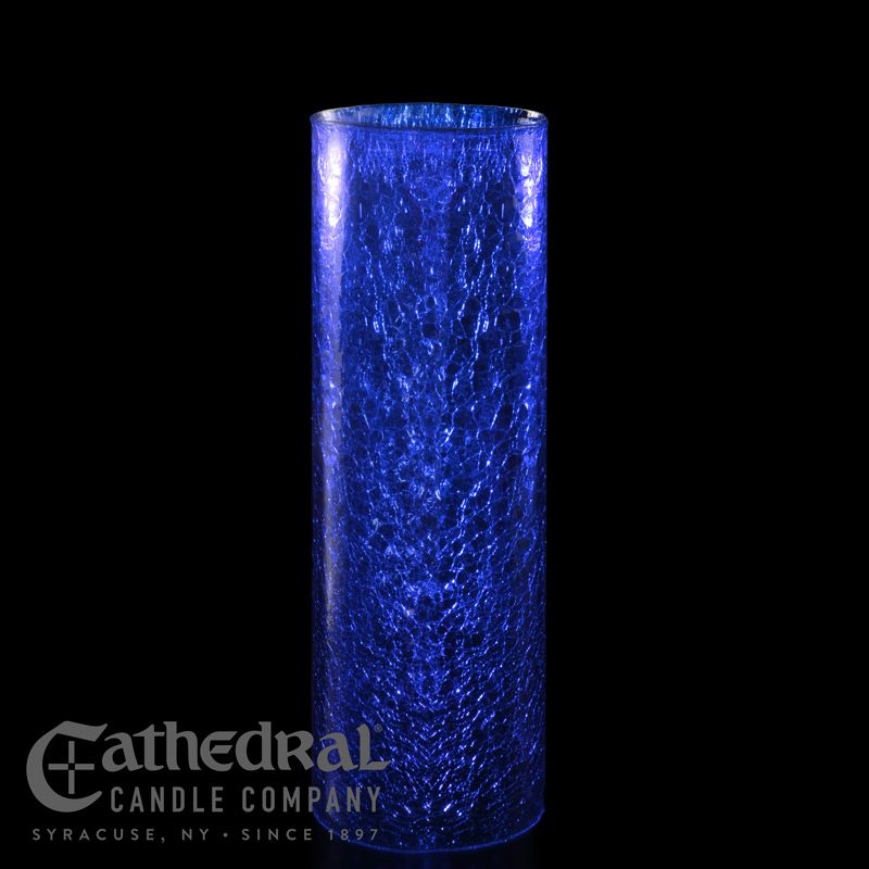 14-Day Crackle Cylinder Glass Sanctuary Light Globe (available in 4 colors)