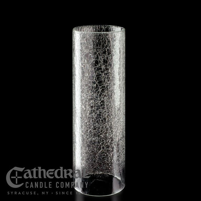 14-Day Crackle Cylinder Glass Sanctuary Light Globe (available in 4 colors)