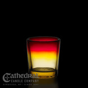 15 - Hour Votive Light Glasses - Vintage/ Tangerine