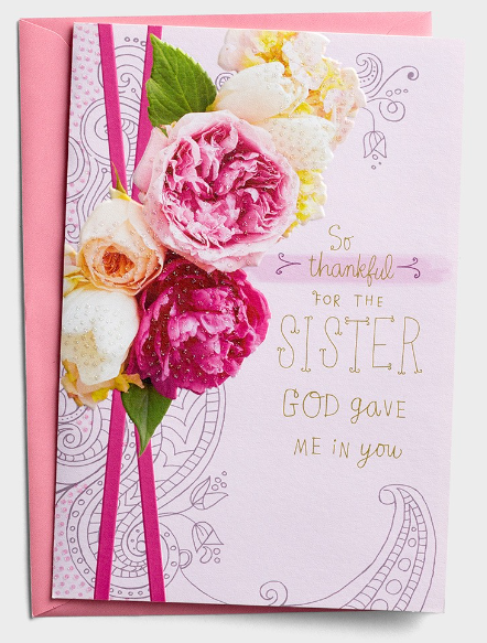 Mother's Day - For the Sister God Gave Me - 1 Premium Card