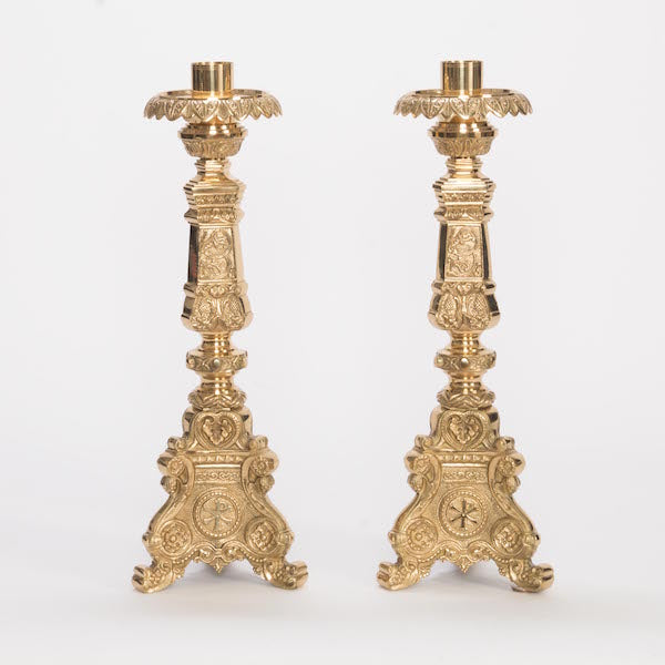 Baroque Style Altar Brass Candlestick