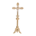 18" Brass Altar Crucifix 18" Altar Cross with silver plated corpus and INRI.