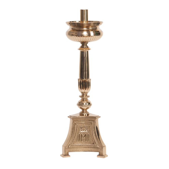 18" Traditional JMJ (Jesus, Mary and Joseph) Altar Candlestick Traditional "JMJ" - Jesus, Mary and Joseph 24" Altar Candlestick.