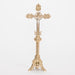 18" Brass Altar Crucifix 18" Altar Cross with silver plated corpus and INRI.