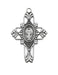 Miraculous Cross Medal Sterling Silver with 20 inch Rhodium Plated Chain