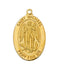 Patron St. Michael Medal Engravable Gold Over Sterling Silver w/ 20" Gold Plated Chain St. Michael Medal St. Michael Medal Necklace