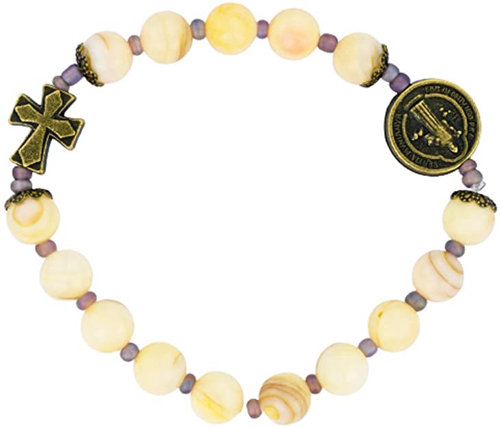 St. Benedict Cream Color River Pearl Bracelet