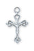 1/2" Sterling Silver Crucifix in 16" Chain