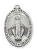 Miraculous Medal Sterling Silver with 24" Rhodium Plated Chain