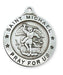 Patron St. Michael Medal Sterling Silver w/ 24" Rhodium Plated Chain  St. Michael Medal  St. Michael Medal NecklaceMilitary Protection St. Michael Armed Forces Protection Armed Forces Guidance