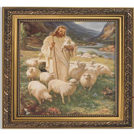 Sallman: Lord Is My Shepherd Ornate Gold Finish Frame