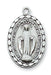 Miraculous Medal Sterling Silver with 18" Rhodium Plated Chain