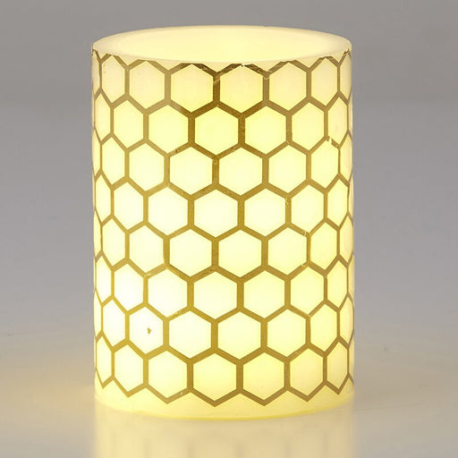 Shimmer LED Candles - Honeycomb