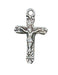 Crucifix Sterling Silver w/ 16" Rhodium Plated Chain  Crucifix Necklace Crucifix Catholic Necklace 