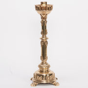 20" Traditional Smooth Brass Stem Altar Candlestick Traditional Brass Candlestick w/ Smooth Brass Stem 