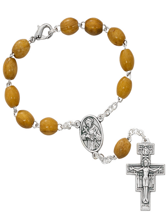 Franciscan Auto Rosary Carded Franciscan Auto Rosary Franciscan Beads Auto Rosary