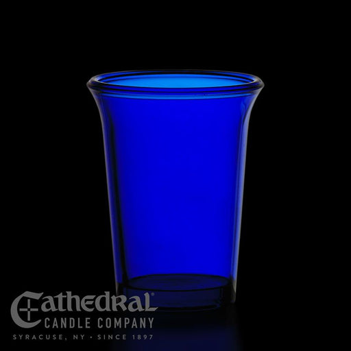 24-Hour (Flared Top) Votive Light Glasses - Blue