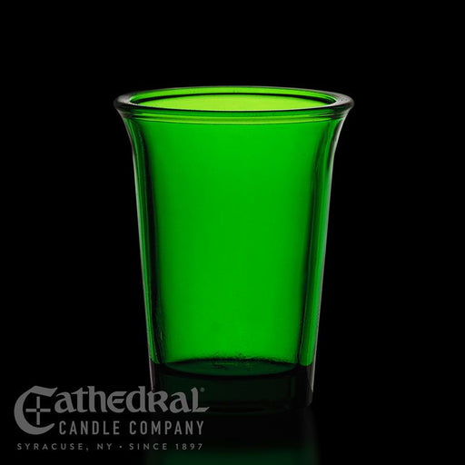 24-Hour (Flared Top) Votive Light Glasses - Green