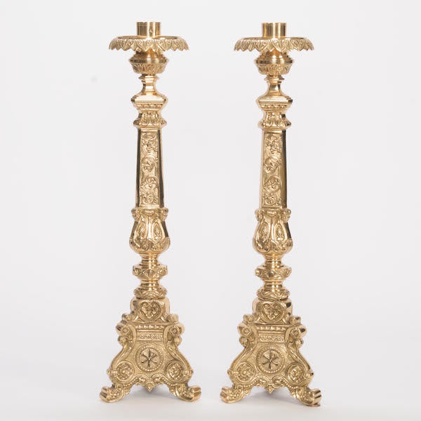 Baroque Style Altar Brass Candlestick