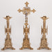 24" Traditional Gothic Style Brass Altar Candlestick Traditional 24" Gothic Style Altar Candlestick.