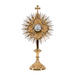 24kt Gold plated Monstrance with Glass Enclosed Luna