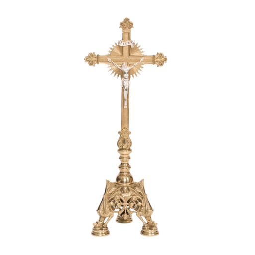 26.5" Baroque Style Altar Crucifix 26 1/2" Altar Cross in the Baroque style.