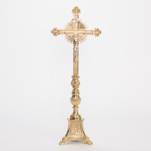 27.5" Solid Brass Altar Crucifix 27 1/2" Altar Cross
