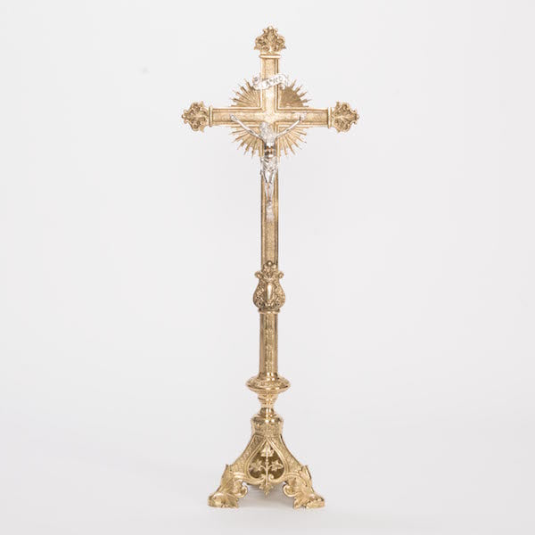 Special Gothic Style Crucifix and Candlesticks Altar Set — Agapao Store
