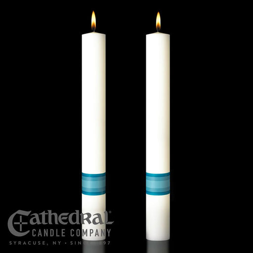 2" X 12" Complementing Altar Candle - Divine Mercy