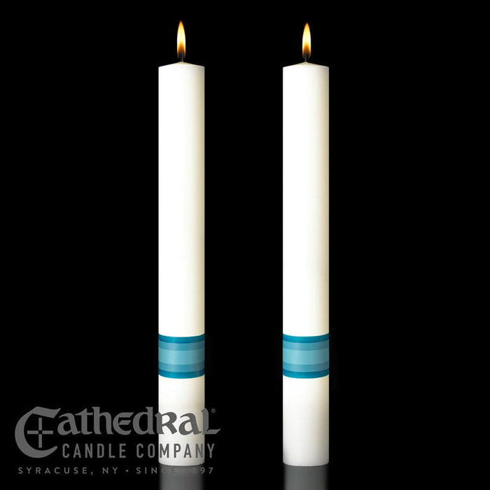 2" X 12" Complementing Altar Candle - Divine Mercy