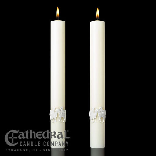 1.5" X 12" Complementing Altar Candle - Good Shepherd