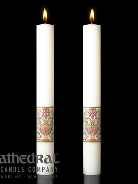 Complementing Altar Candle - Cathedral Candle - Investiture™ -Coronation of Christ - 4 Sizes