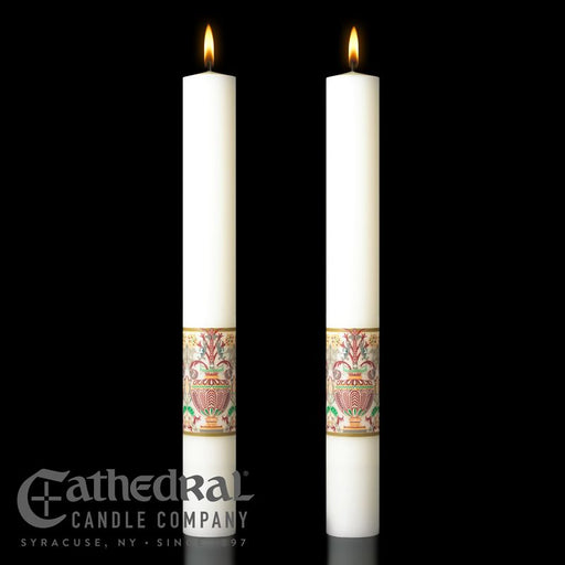 1.5" X 12" Complementing Altar Candle - Investiture™ -Coronation of Christ