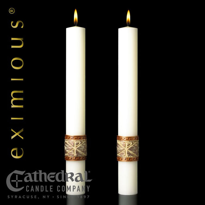 1.5" X 17" Complementing Altar Candle - Luke 24