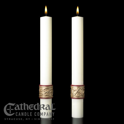 2" X 17" Complementing Altar Candle - Sacred Heart