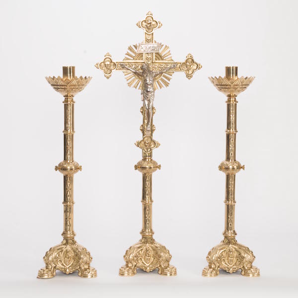 32.5" Baroque Style Altar Crucifix