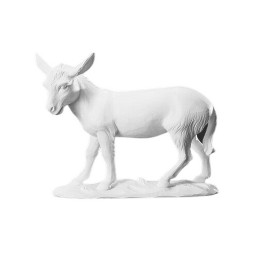 32" Val Gardena White Donkey - Nativity Figurine