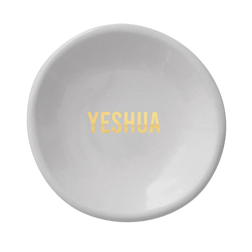 3" Ceramic Ring Dish with Earrings - Yeshua