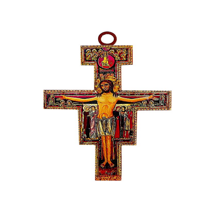 Crucifijo San Damián de 6" - 6 piezas por paquete