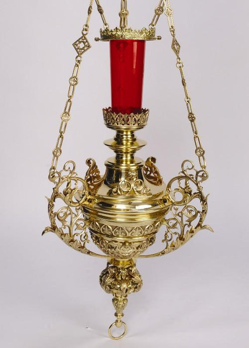 42" World Class Cathedral Hanging Sanctuary Lamp World Class Cathedral Hanging Sanctuary Lamp in Solid Brass