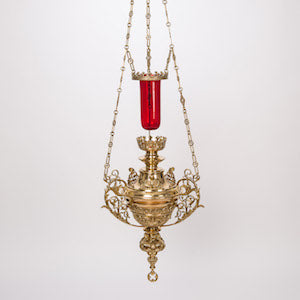 42" World Class Cathedral Hanging Sanctuary Lamp World Class Cathedral Hanging Sanctuary Lamp in Solid Brass