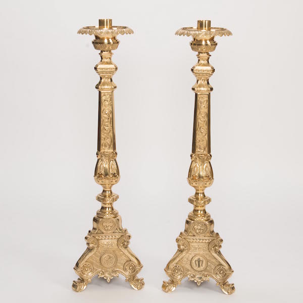 42" Baroque Style Altar Candlestick