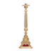 48" Baroque Style Brass Paschal Candlestick Baroque Style Paschal Candlestick is solid brass.