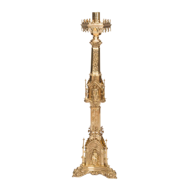 Candelero de altar gótico grande