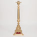 48" Baroque Style Brass Paschal Candlestick Baroque Style Paschal Candlestick is solid brass.