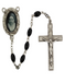 St. Therese Rosary with 4x6mm Black Beads